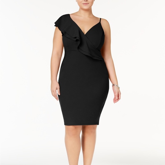 Soprano Dresses & Skirts - Soprano Trendy Top Asymmetrical Bodycon Dress 2X